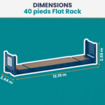 Conteneur 40 Pieds Flat Rack Neuf – Image 2
