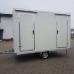 Remorque Sanitaire avec toilette double 3,50x2M 750KG